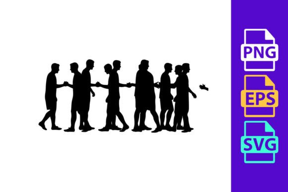 A Group of People Walking in a Line Hold: Dynamic Motion in Design