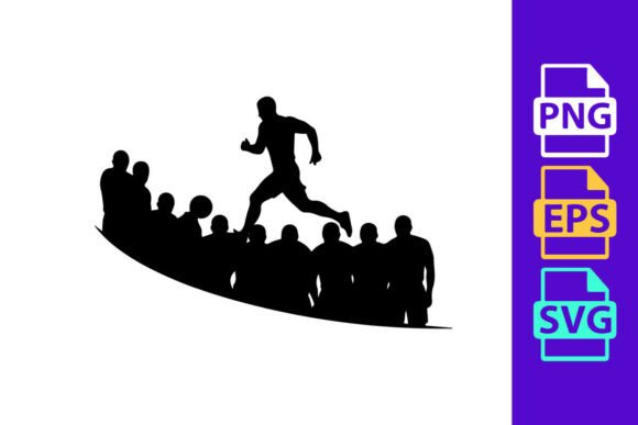 A Lone Runner Sprints Ahead: Font with Speed & Spirit