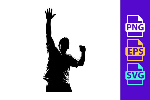 A Silhouette of a Person with One Arm Ra: Dynamic Vector Design