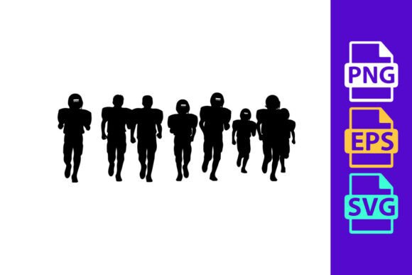 American Football Players Running in Uni: Energy and Motion in Design