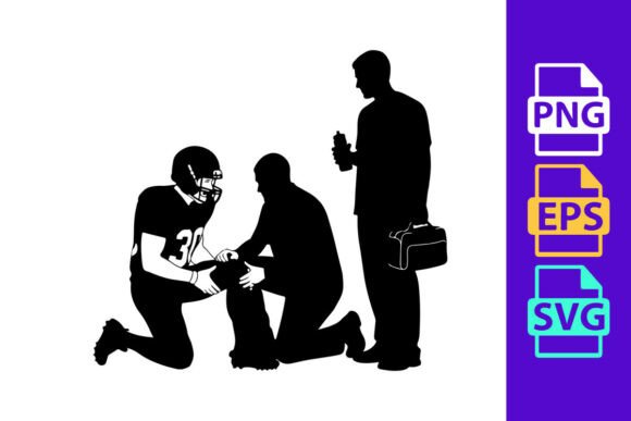 Athletic Spirit in Design: The American Football Player Receiving Medic