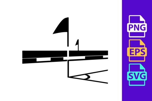 Bring Energy to Your Projects with This Golf Course Hole Illustration