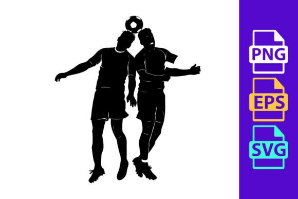 Capture Athletic Tension with Two Soccer Players in Mid Air Competing