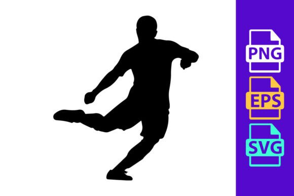 Capture Dynamic Motion with Football Silhouette Clipart