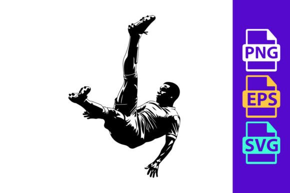 Capture Dynamic Motion with Football Silhouette Clipart
