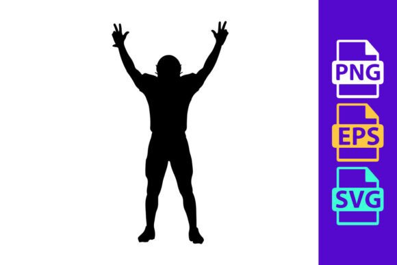 Celebrate Victory: Using Football Silhouette Clipart in Modern Design