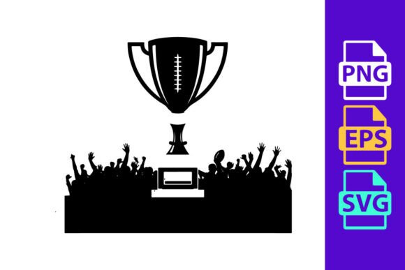 Championship Trophy Award for American F: Bold Display Typography