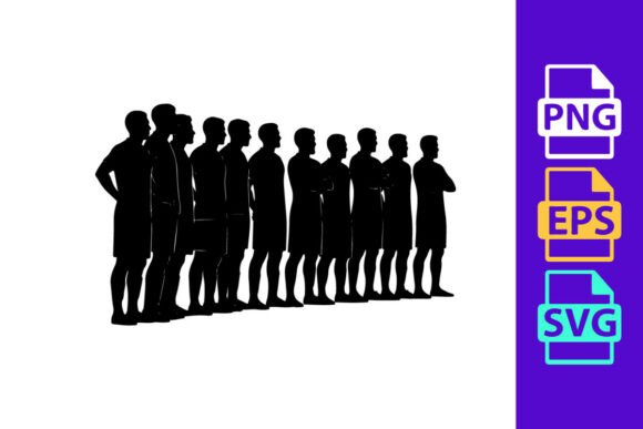 Dynamic Football Action: Silhouette Clipart for Modern Design