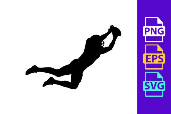 Dynamic Motion: The A Silhouette of a Person Jumping Up to C