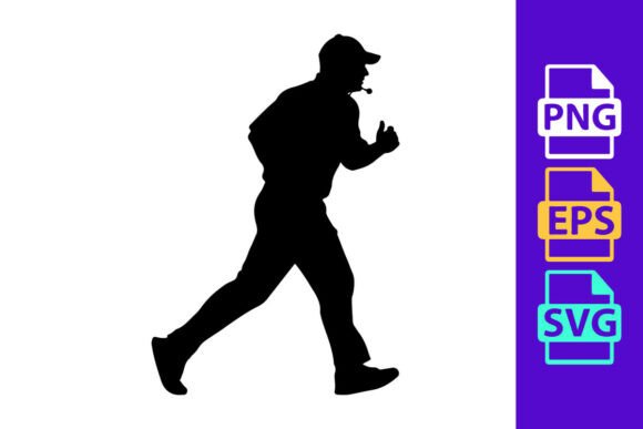 Dynamic Motion: The Visual Power of a Running Silhouette