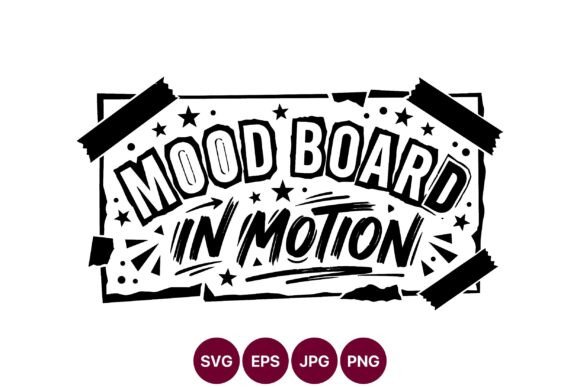 Mood Board Lettering Design: A Bold Typeface for Creative Projects